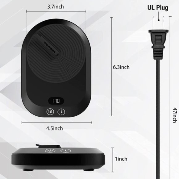 Coffee Cup / Mug Warmer PINK - Electric with 3-Temp Settings & Auto Shut Off NEW - Picture 7 of 7